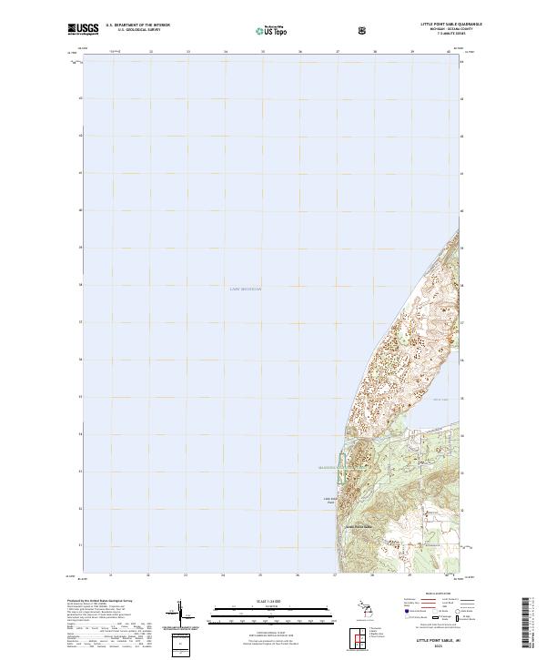 Little Point Sable topographic map thumbnail