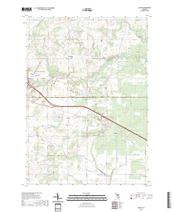 Loomis topographic map thumbnail