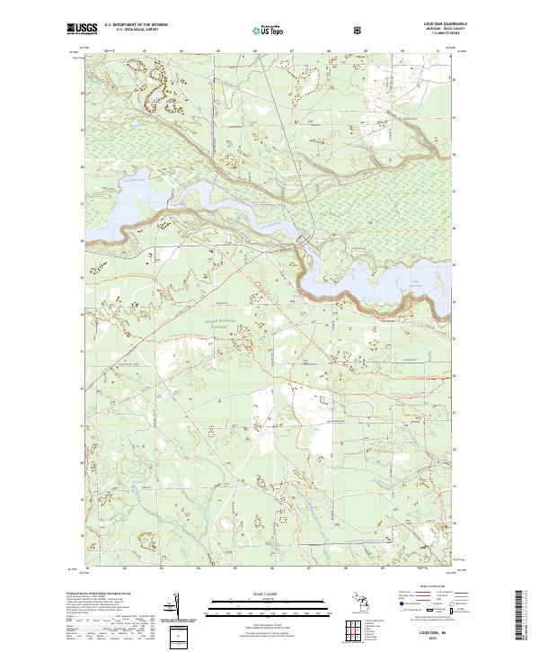 Loud Dam topographic map thumbnail