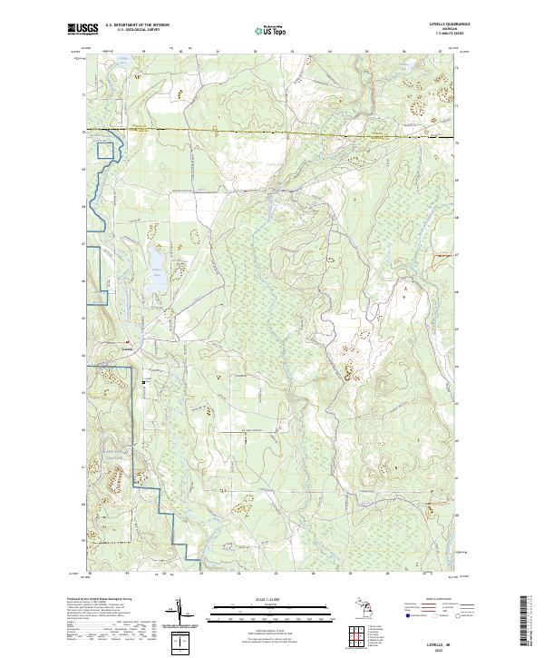 Lovells topographic map thumbnail