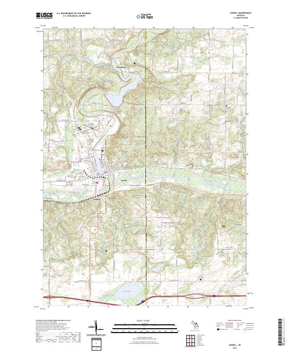 Lowell topographic map thumbnail