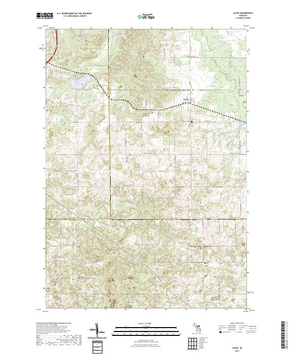 Lucas topographic map thumbnail