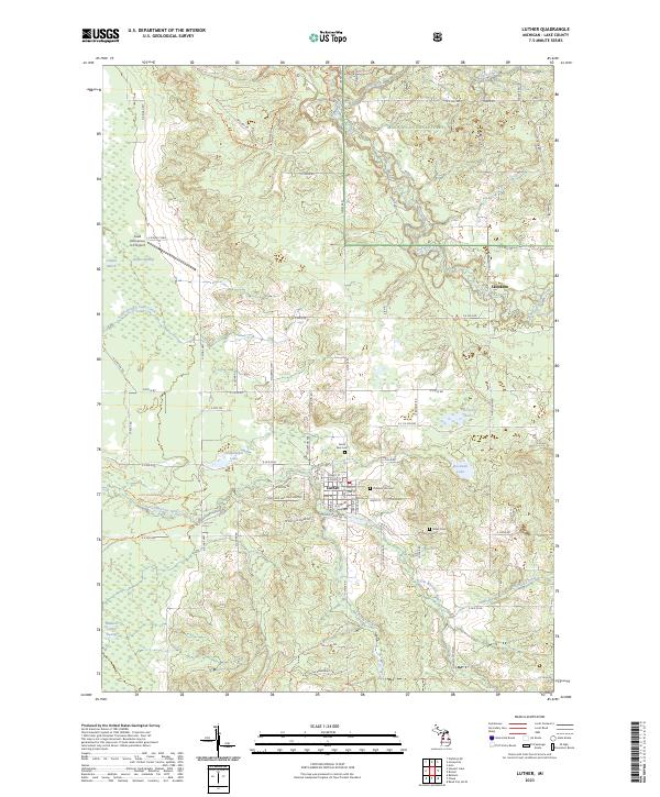 Luther topographic map thumbnail
