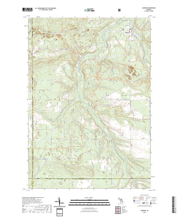 Luzerne topographic map thumbnail
