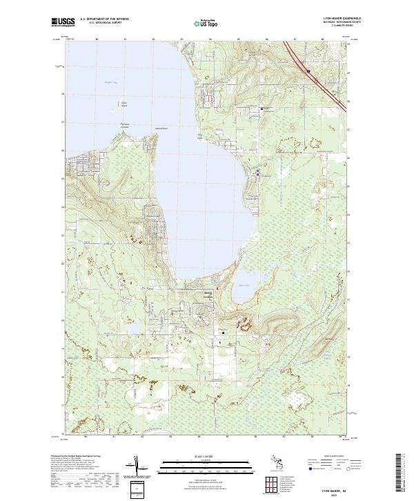 Lyon Manor topographic map thumbnail