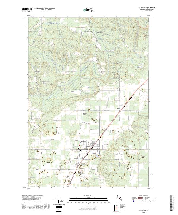 Mancelona topographic map thumbnail