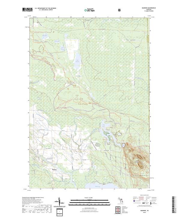 Manning topographic map thumbnail