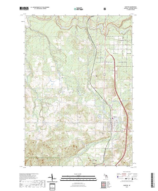 Manton topographic map thumbnail