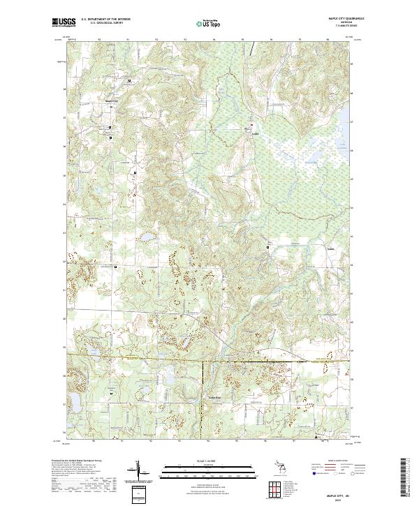 Maple City 2023 topographic map thumbnail