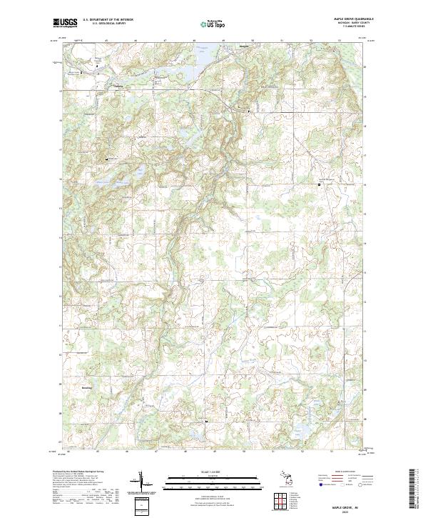 Maple Grove 2023 topographic map thumbnail