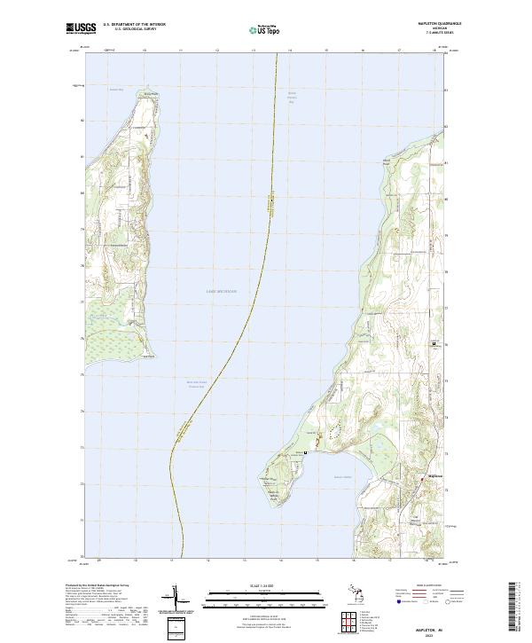 Mapleton topographic map thumbnail