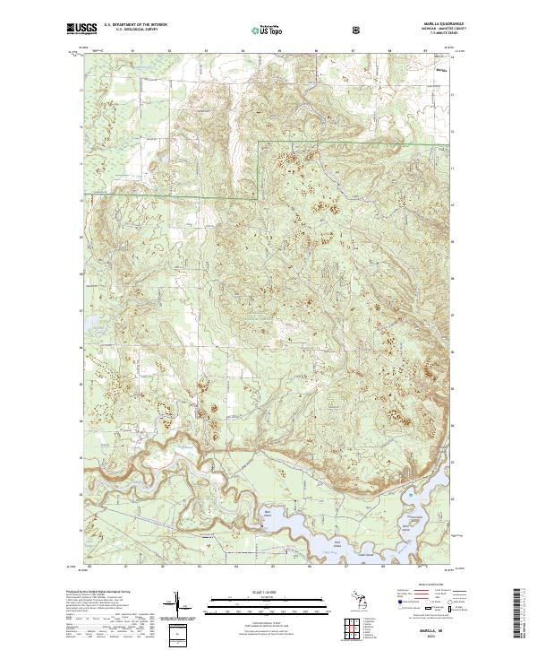 Marilla topographic map thumbnail