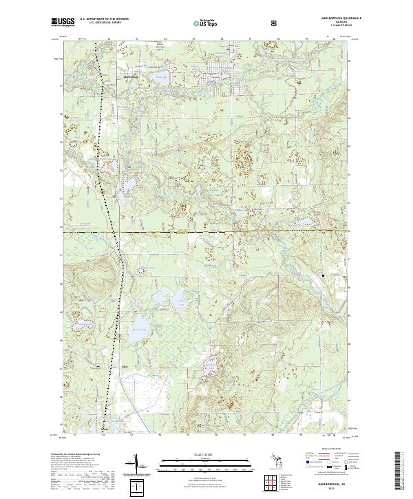 Marlborough topographic map thumbnail