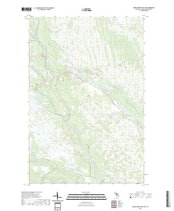 Marsh Creek Pool NW topographic map thumbnail