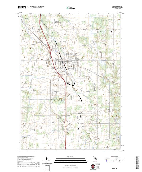 Mason topographic map thumbnail
