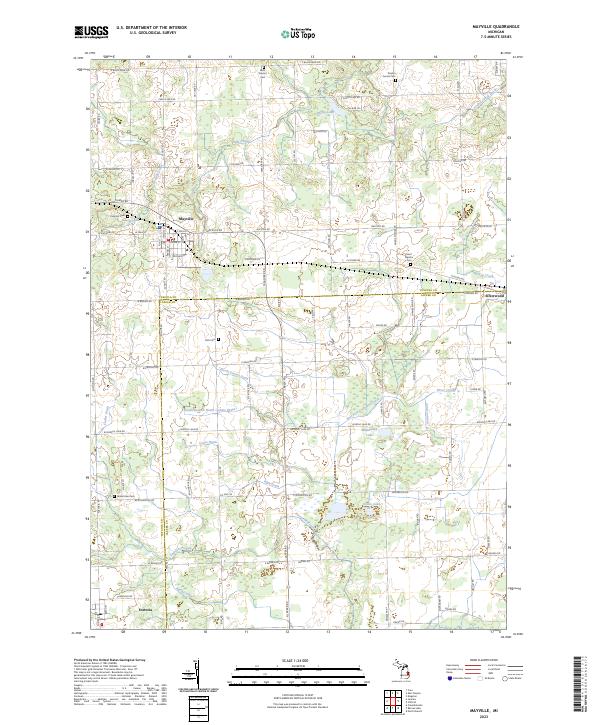 Mayville topographic map thumbnail