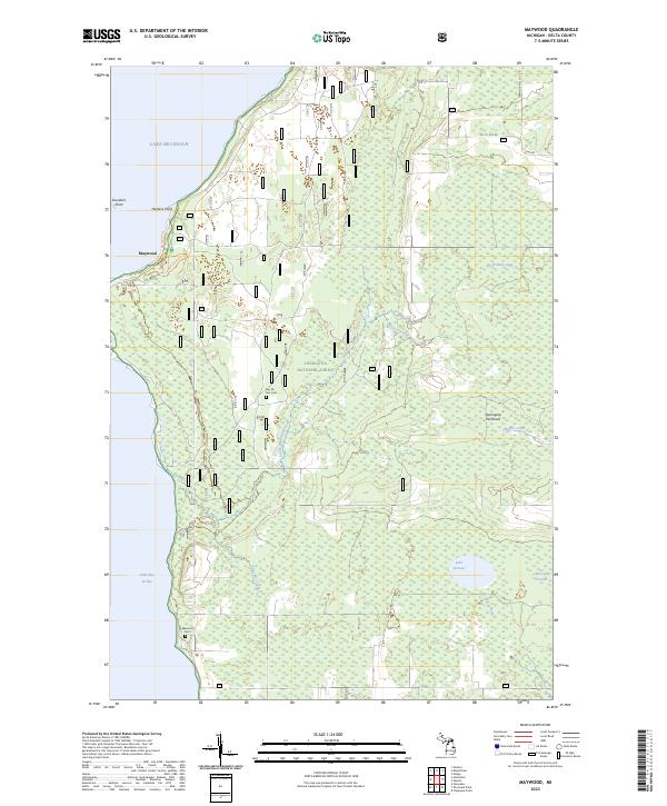 Maywood topographic map thumbnail