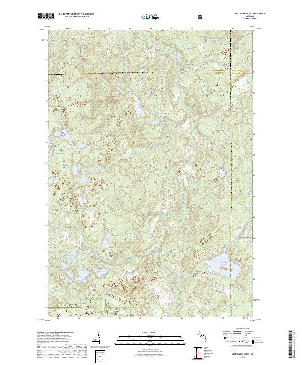 McCollum Lake topographic map thumbnail