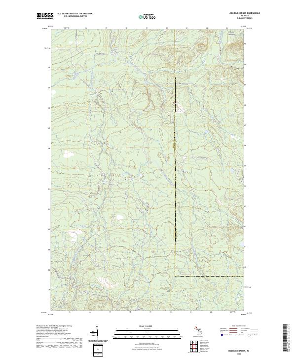 McComb Corner topographic map thumbnail