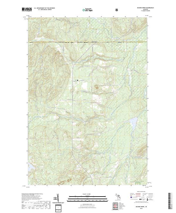 McGinn Creek topographic map thumbnail