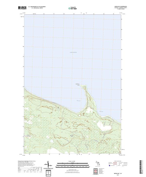 McRae Bay topographic map thumbnail
