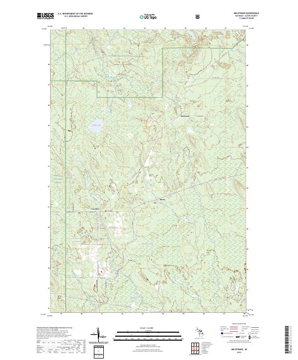 Melstrand topographic map thumbnail