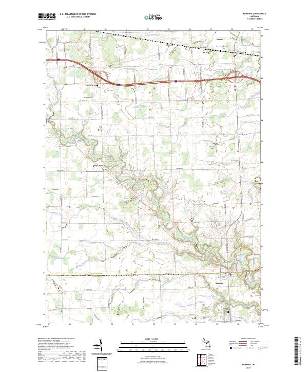 Memphis topographic map thumbnail