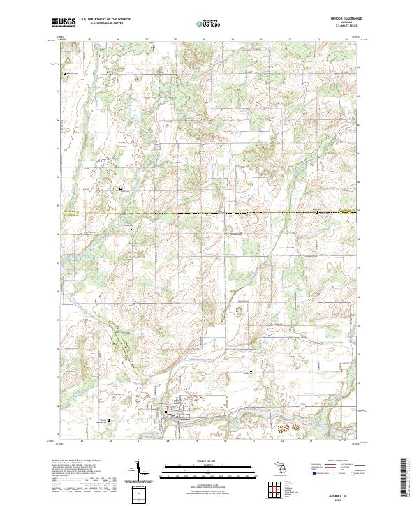 Mendon topographic map thumbnail