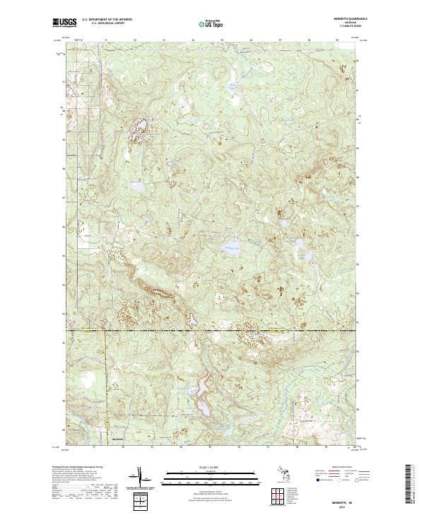 Meredith topographic map thumbnail