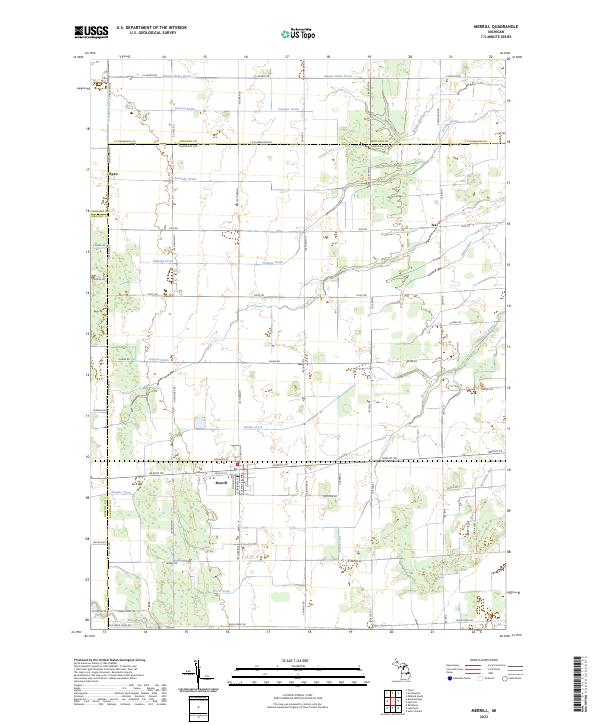 Merrill topographic map thumbnail