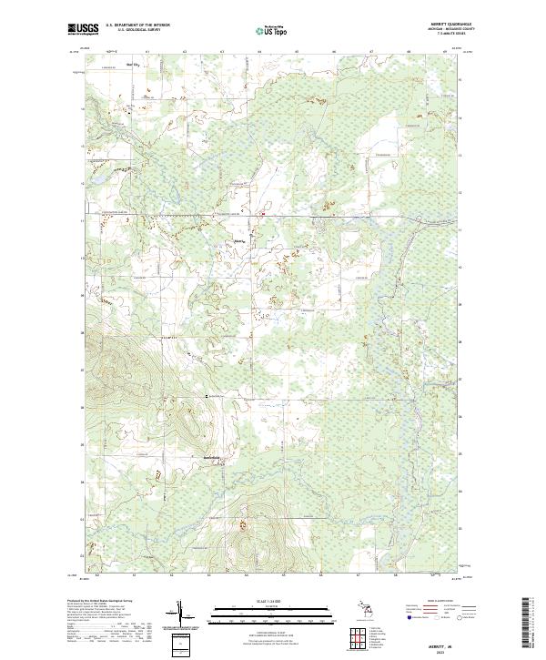 Merritt topographic map thumbnail