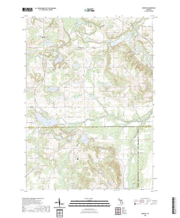 Merson topographic map thumbnail