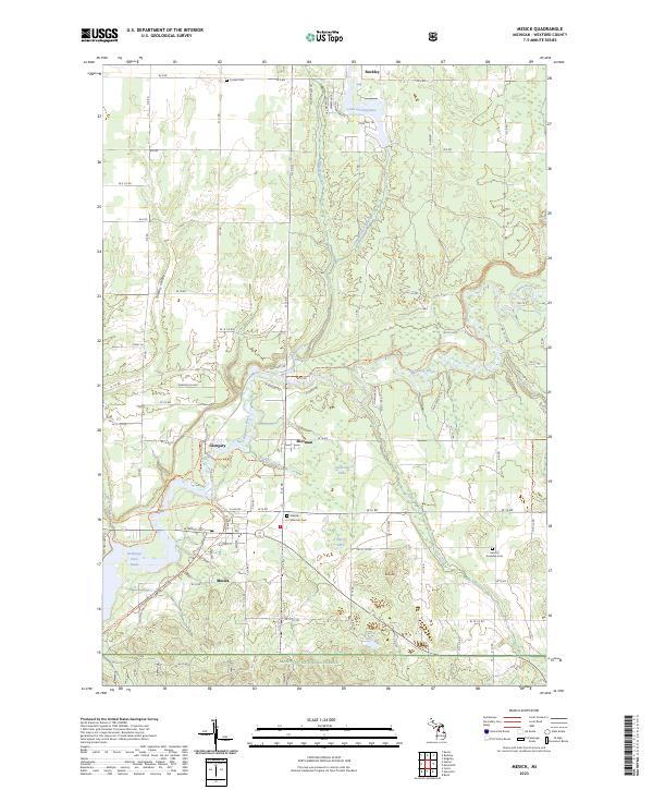 Mesick topographic map thumbnail