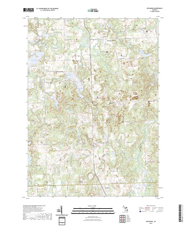 Metamora topographic map thumbnail