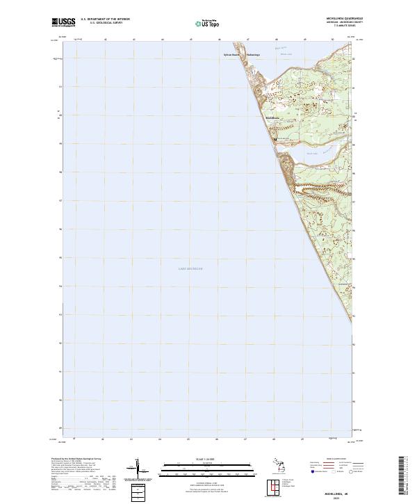 Michillinda topographic map thumbnail