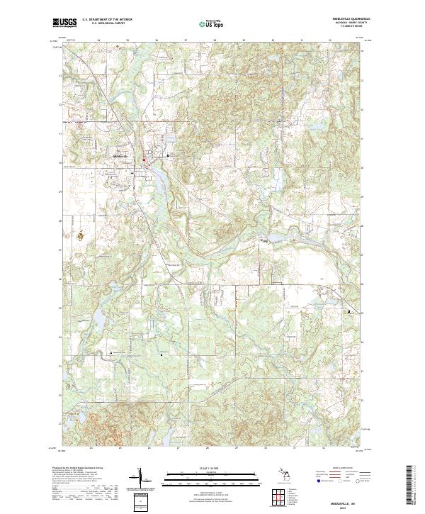 Middleville topographic map thumbnail
