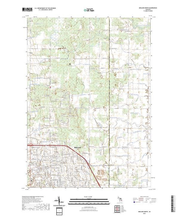 Midland North topographic map thumbnail