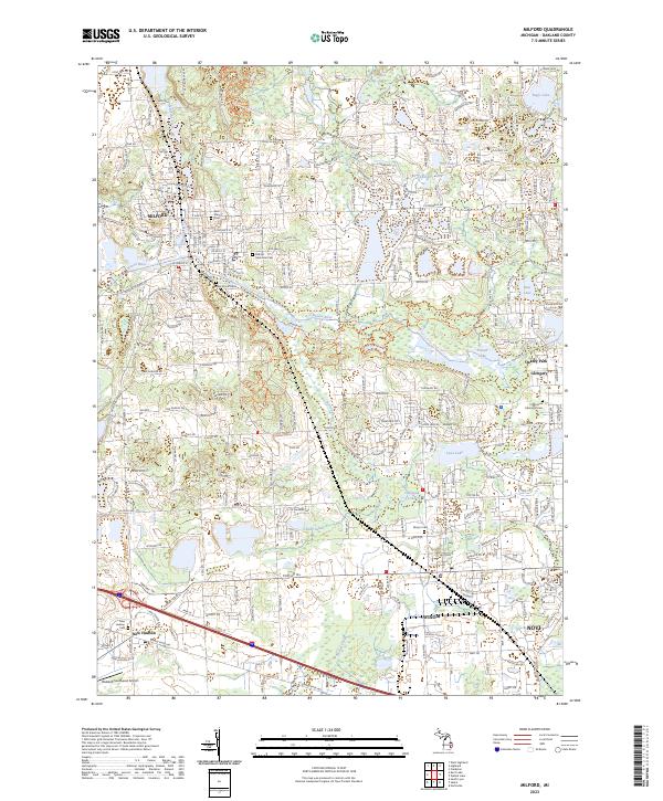 Milford topographic map thumbnail