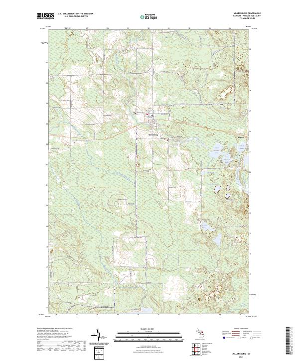 Millersburg topographic map thumbnail
