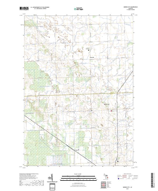 Minden City topographic map thumbnail