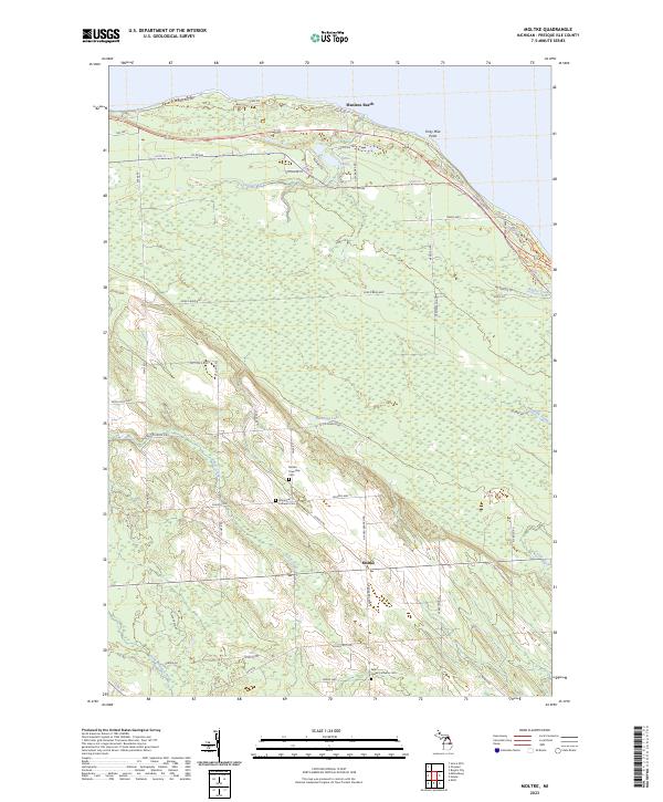 Moltke topographic map thumbnail