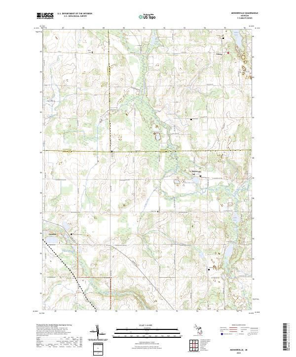 Mosherville topographic map thumbnail
