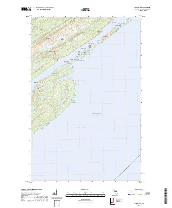 Mott Island topographic map thumbnail