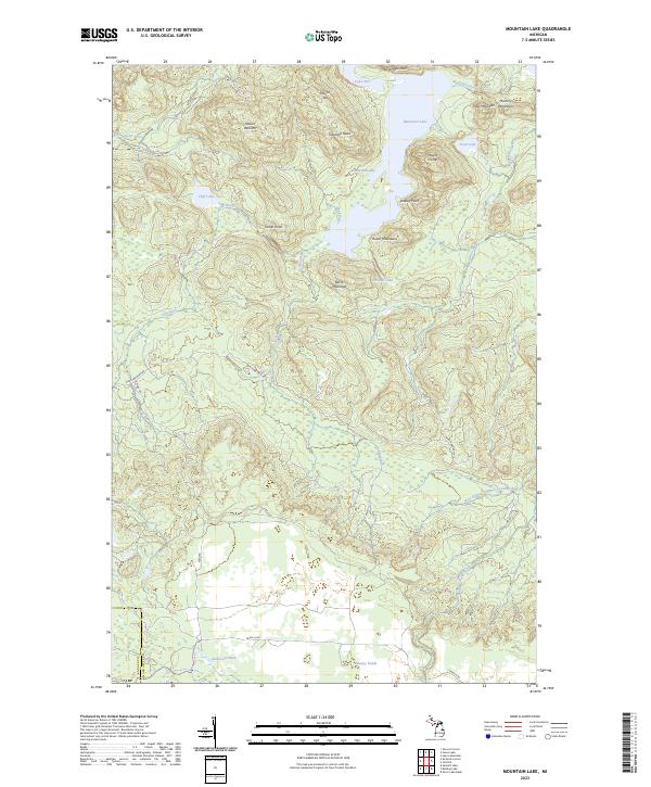 Mountain Lake topographic map thumbnail