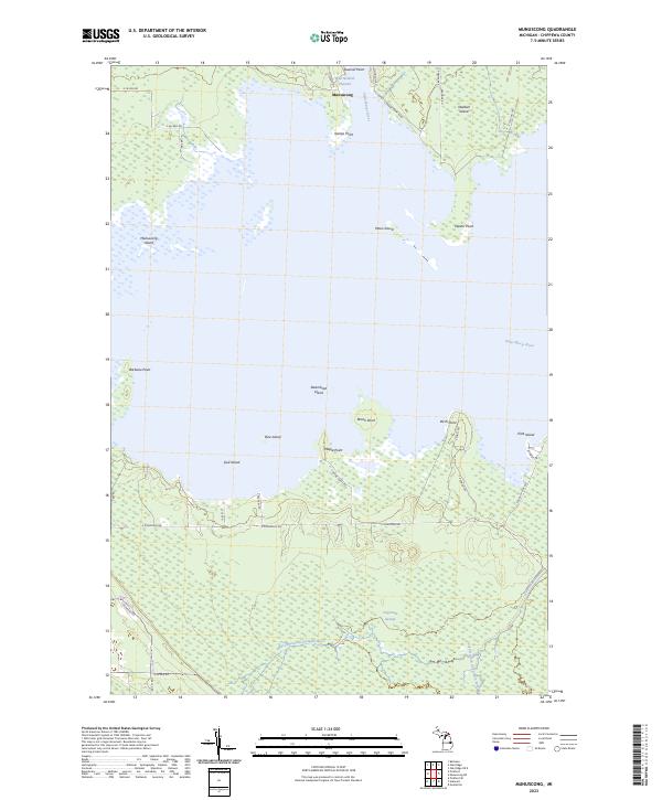 Munuscong topographic map thumbnail