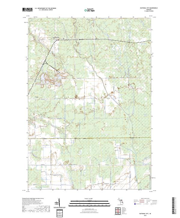 National City topographic map thumbnail