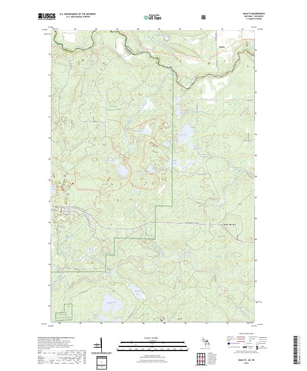 Naults topographic map thumbnail