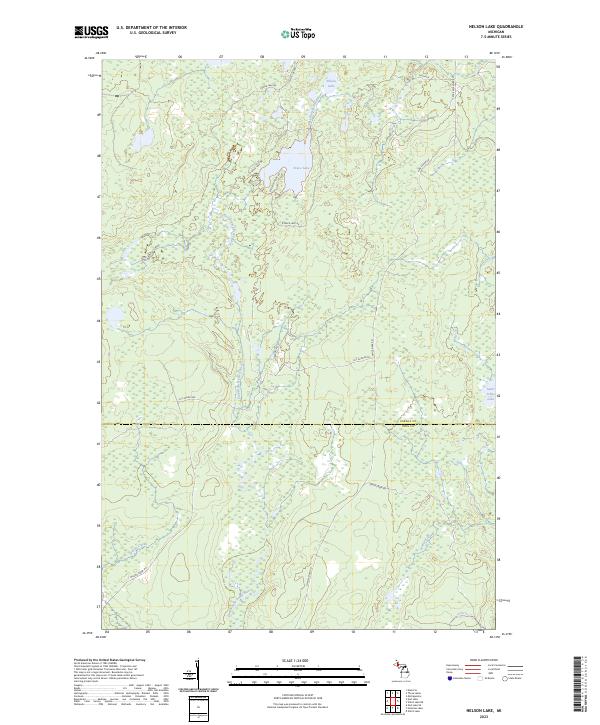Nelson Lake topographic map thumbnail