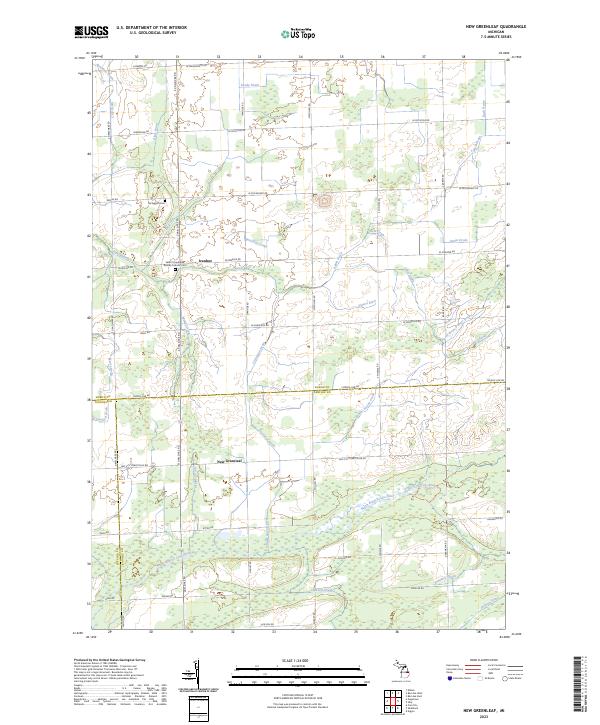 New Greenleaf topographic map thumbnail