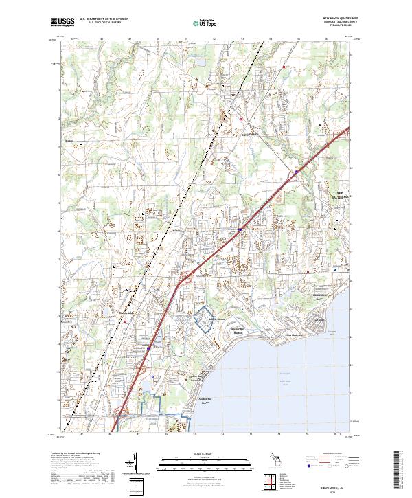 New Haven topographic map thumbnail